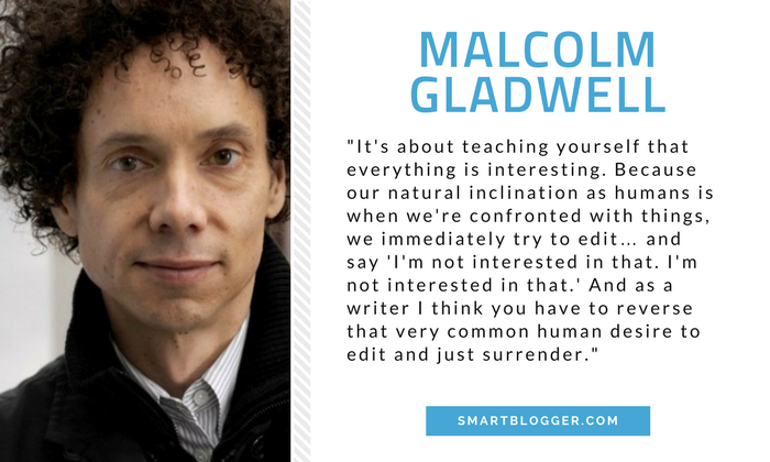 Malcolm Gladwell - Writing Tips