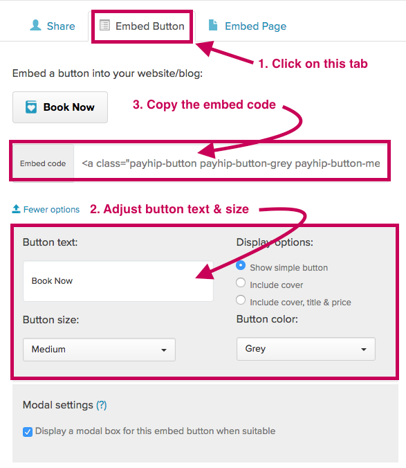 Payhip - Embed Button Code