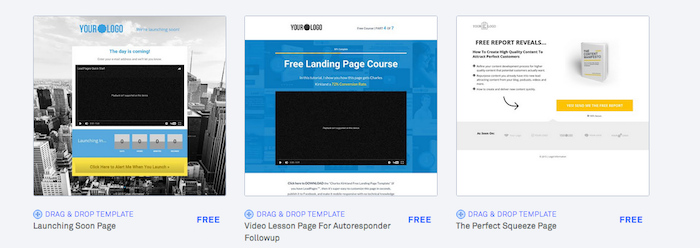 Leadpages ready-made templates
