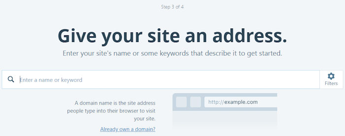 WordPress.com: proporcione una dirección a su sitio
