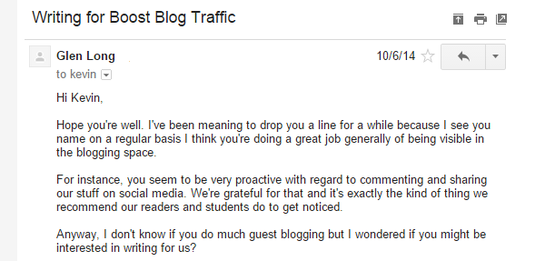 Gain credibility through guest blogging.