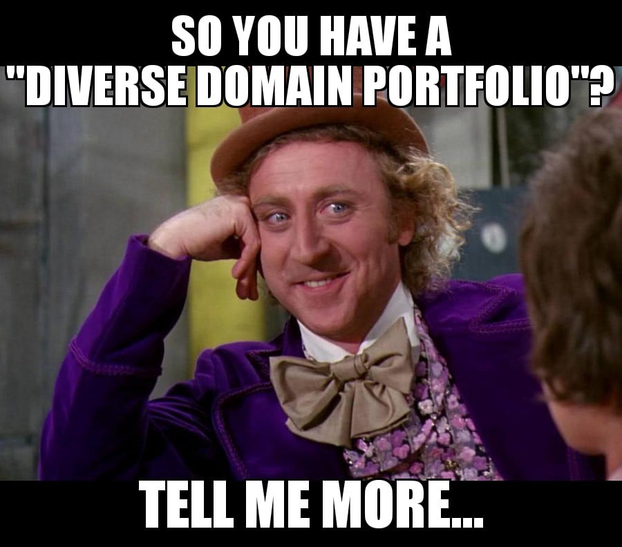 You Tell Yourself You're a Domain Investor