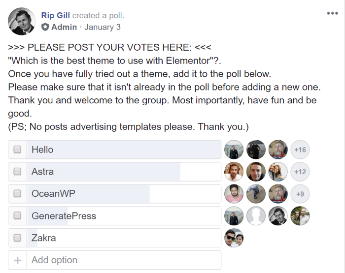facebook poll results 2