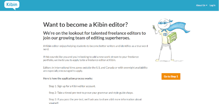 editing jobs kibin