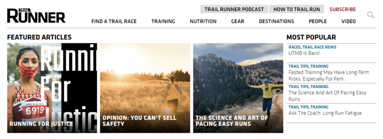 sports writing jobs trail runner
