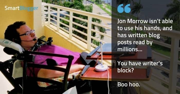 Jon Morrow - writer's block