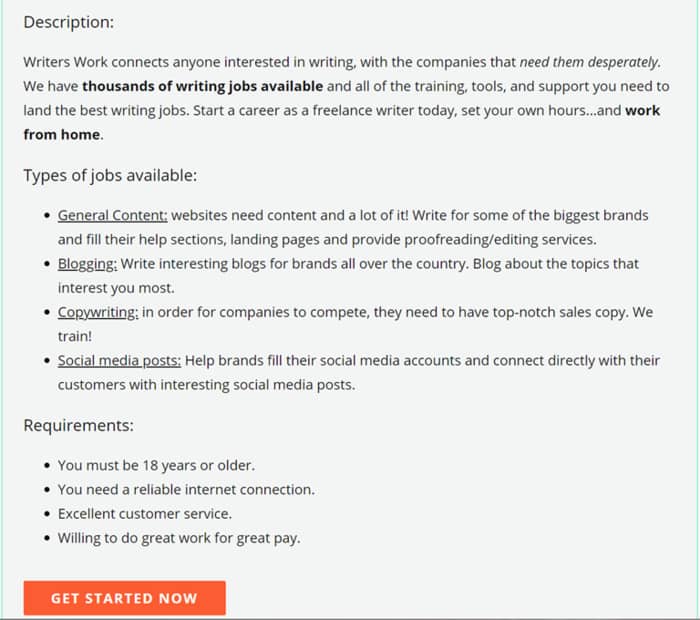 copywriting jobs writerswork get started page