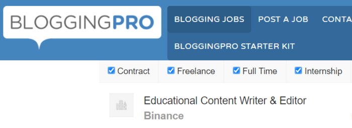 freelance writing job boards bloggingpro