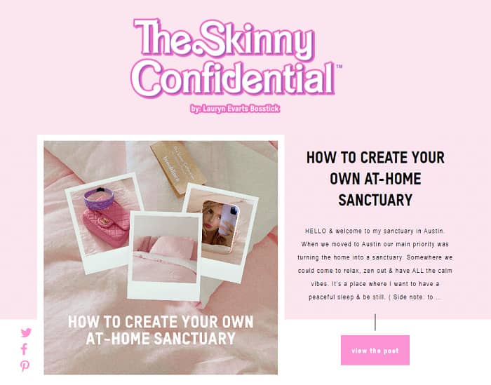 lifestyle blogs the skinny confidential homepage