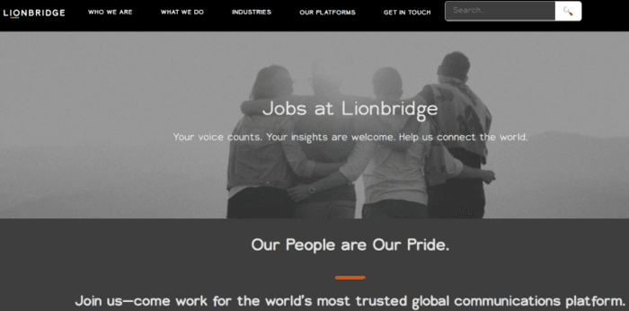 proofreading jobs lionbridge homepage