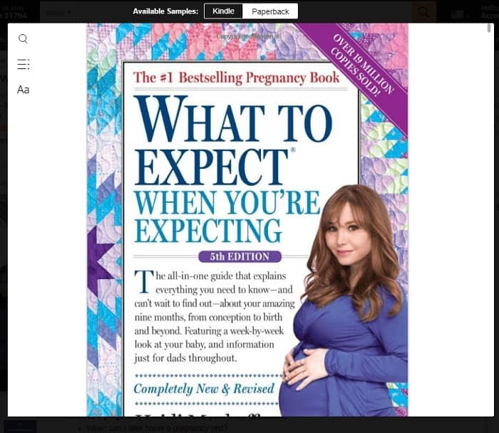 Cover of the book "What to Expect When You're Expecting"