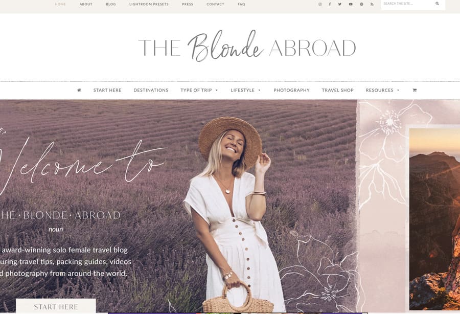 lifestyle blogs the blonde abroad homepage
