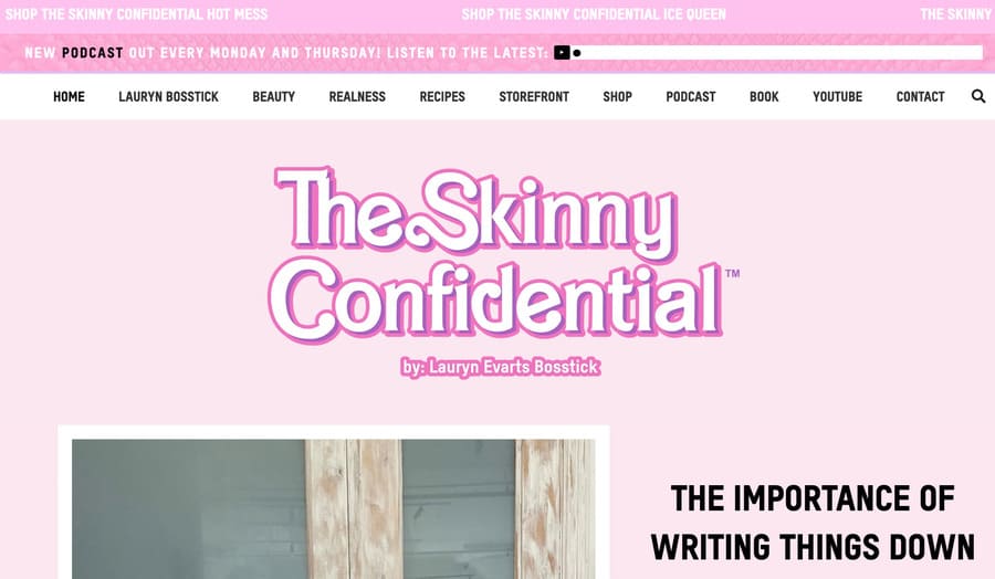 Lifestyle Blogs The Skinny Confidential Funnels Blogpage