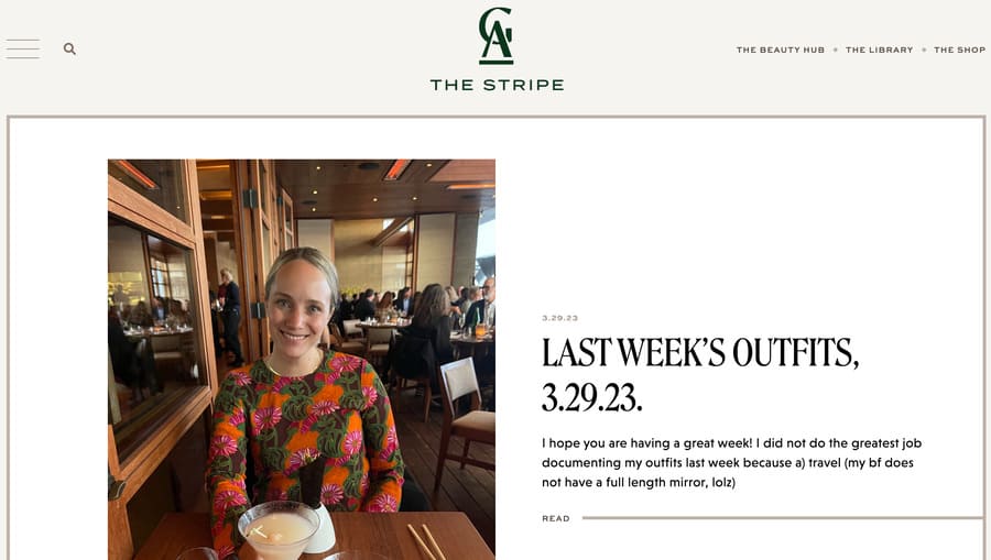 lifestyle blogs the stripe homepage
