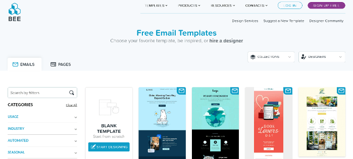 Email Newsletter Templates Bee