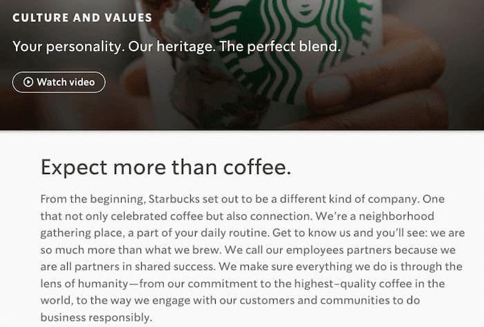 Unique Selling Proposition Examples Starbucks