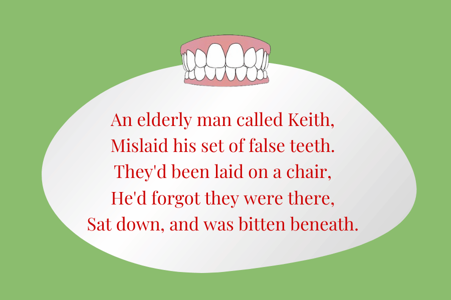 Limerick Examples Keith'S Teeth