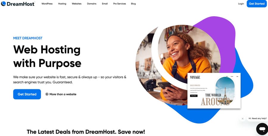 dreamhost homepage