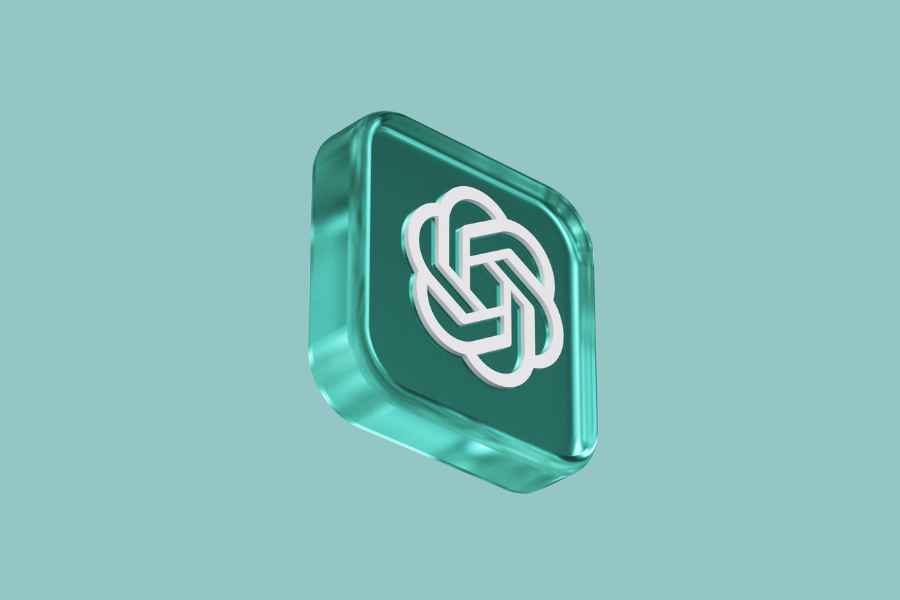 Green 3D ChatGPT icon