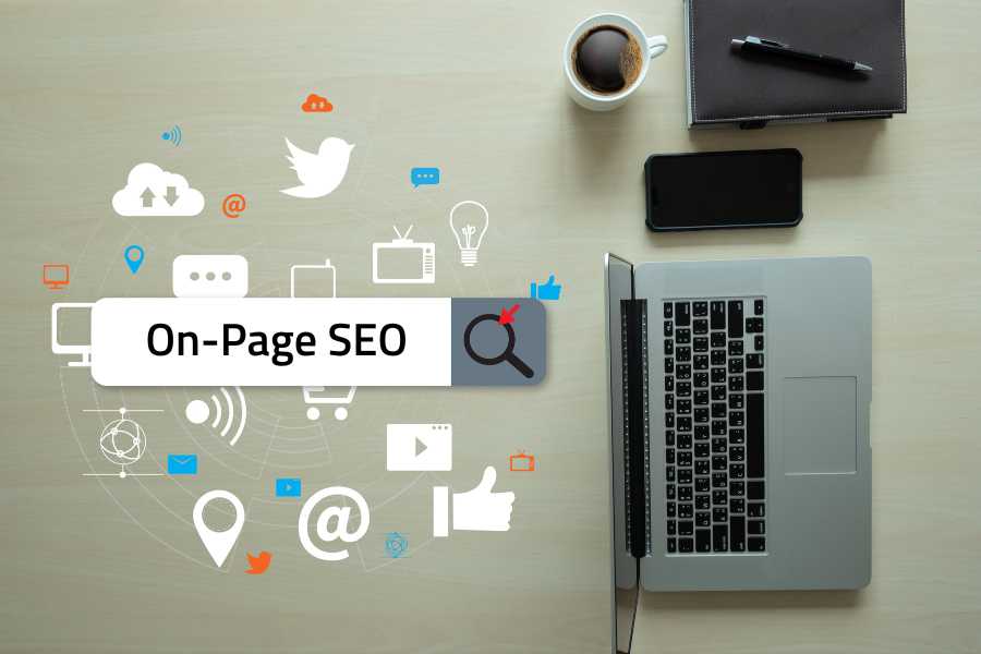 on page SEO typed into a search engine
