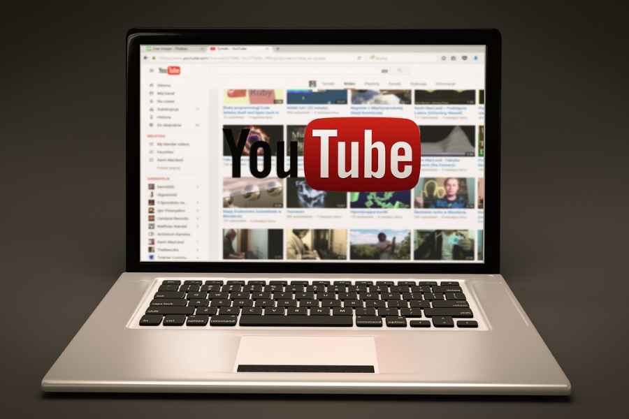 youtube screen on a laptop