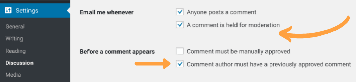 WordPress Comment Moderation 1
