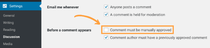WordPress Comment Moderation 2
