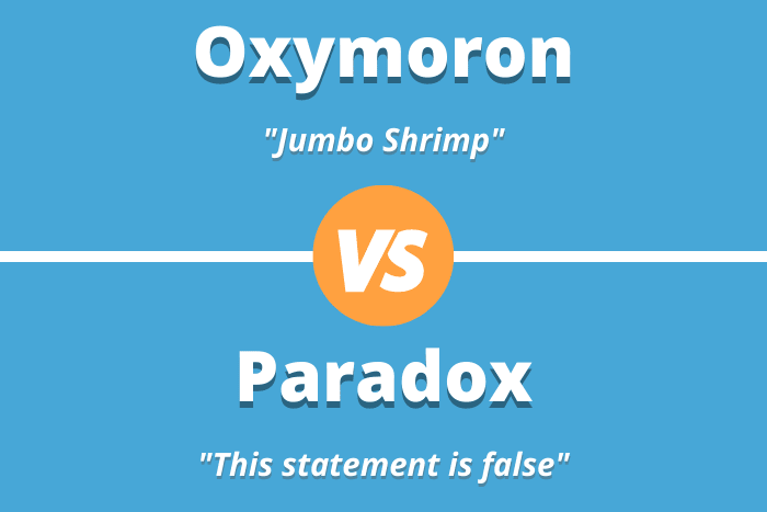 Oxymoron: "Jumbo Shrimp" vs Paradox "This statement is false"
