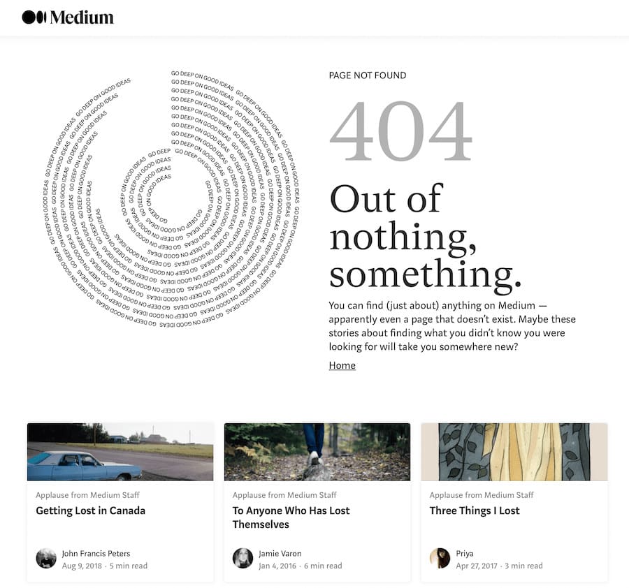 404 Page Medium
