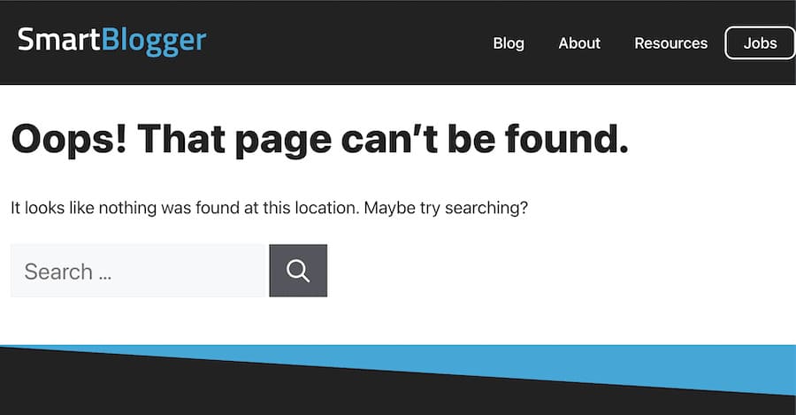 404 Page Smartblogger