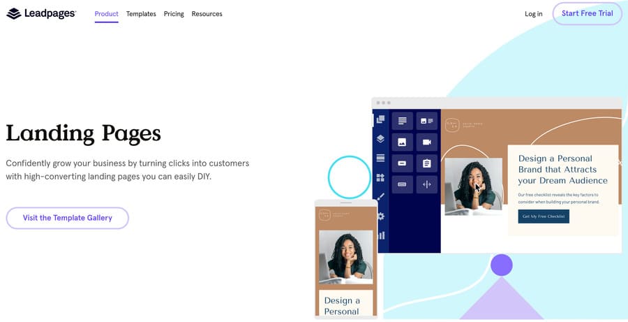 leadpages homepage
