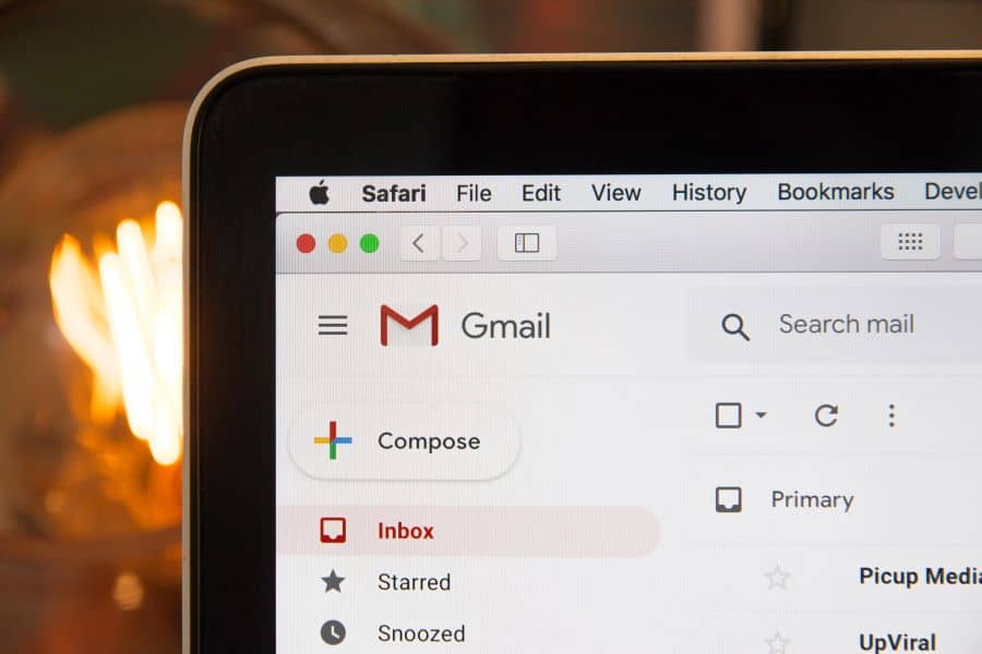 Image of Gmail Inbox to read emails
